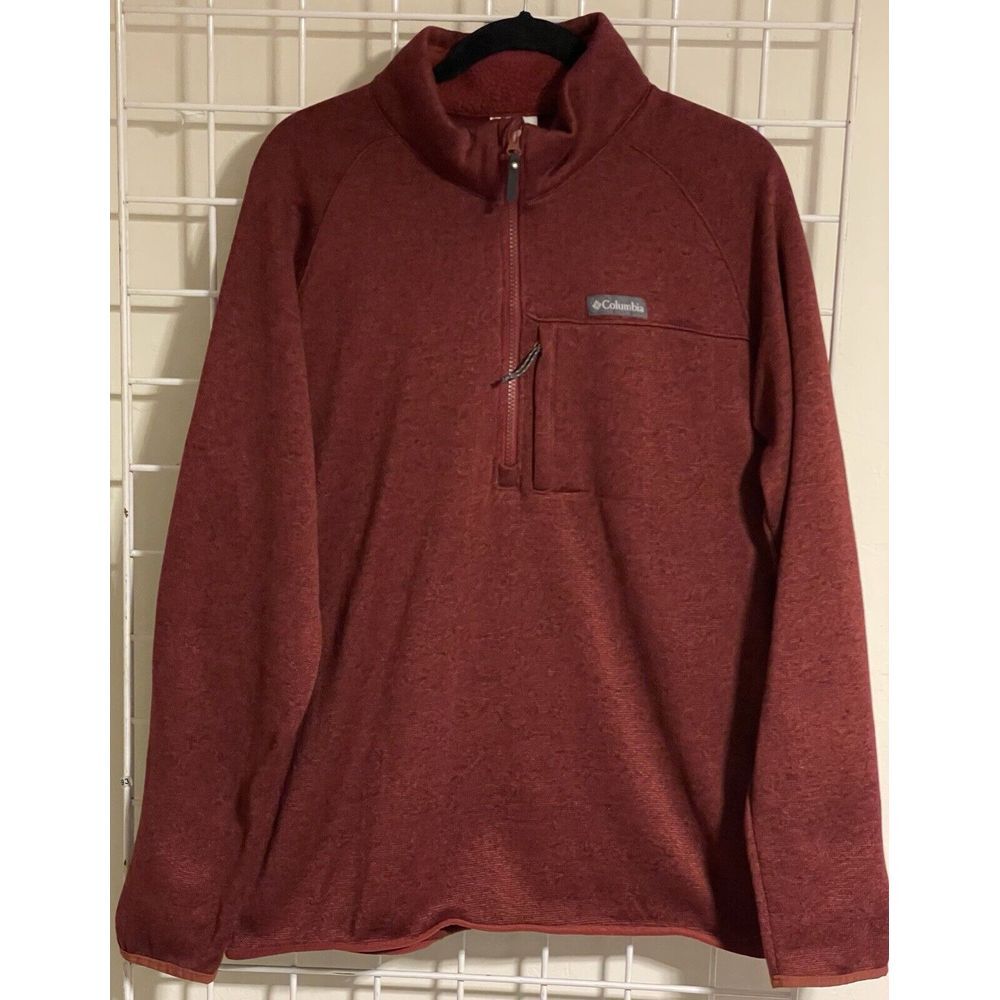 Columbia 1/4 Zip‎ Pullover Mens Size Large Poplar Point Sweater Casual Outdoor